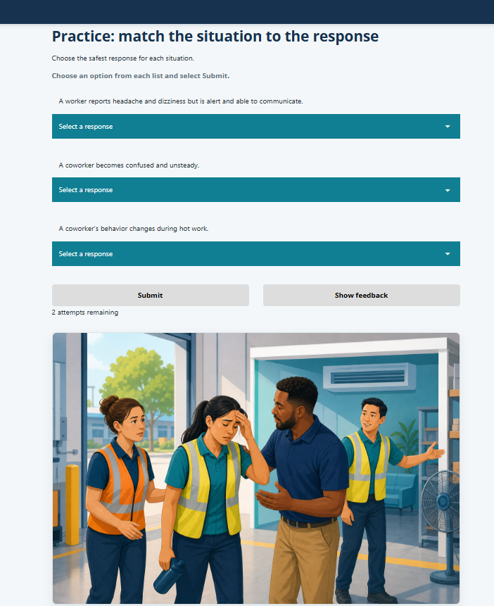 Heat Illness Awareness screenshot 1